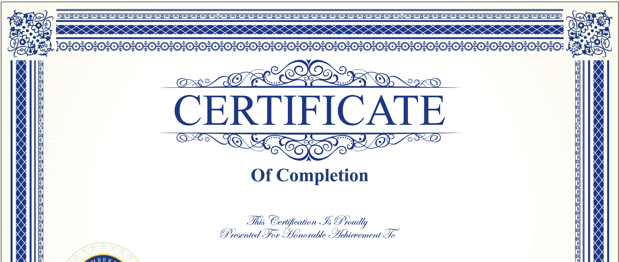 certificate of completion